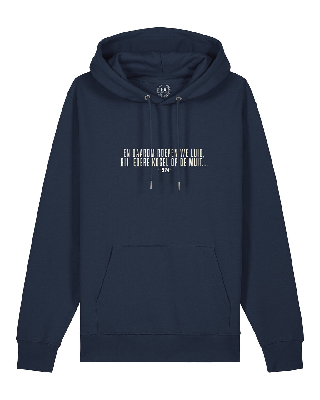Hoodie French navy - En daarom roepen we...
