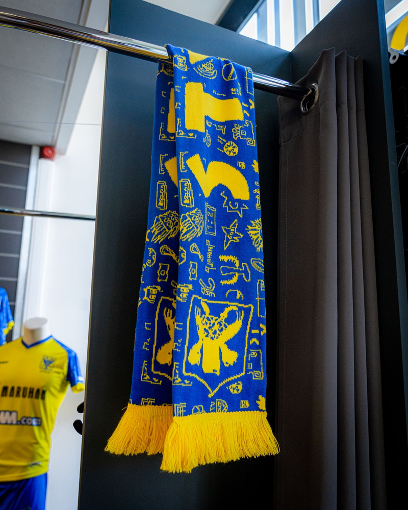 Kids sjaal blauw