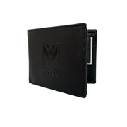 Portefeuille zwart leer met logo STVV
