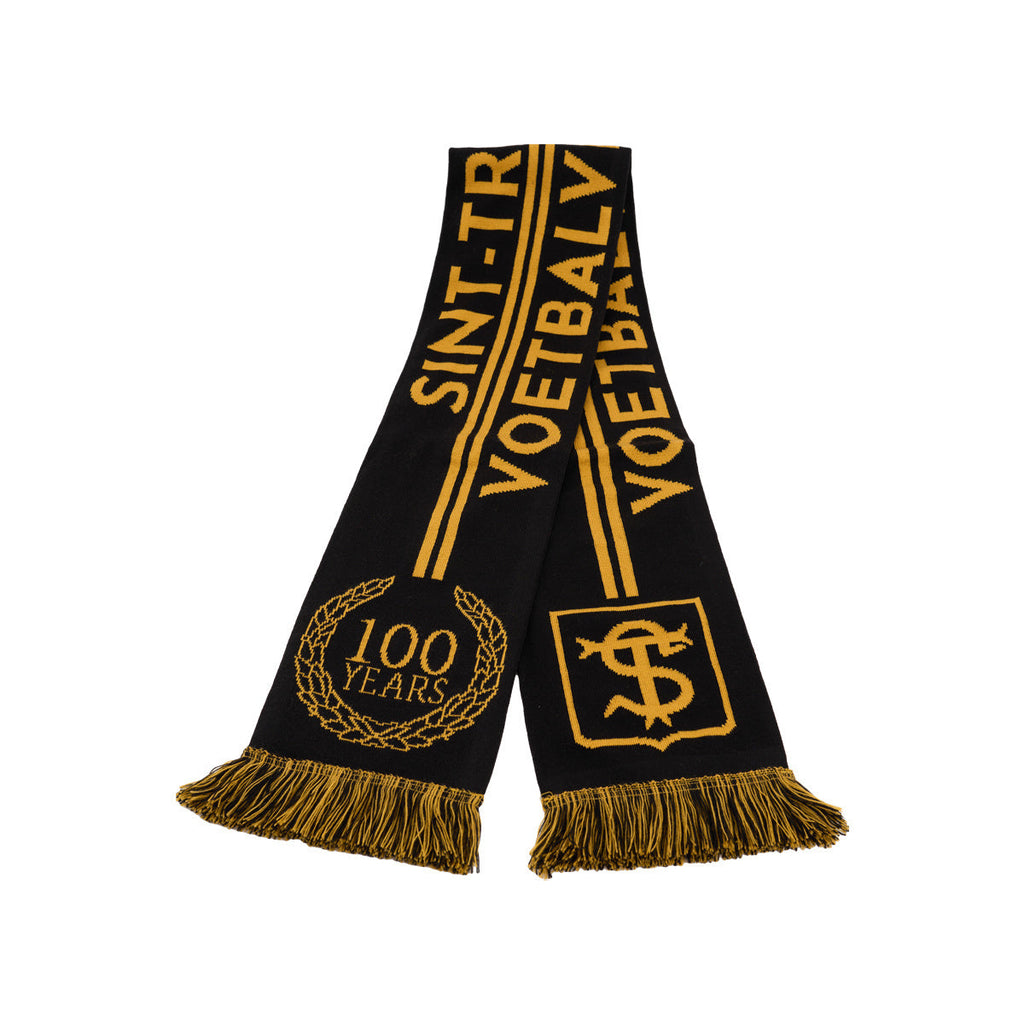 Sjaal zwart - goud 100jaar STVV