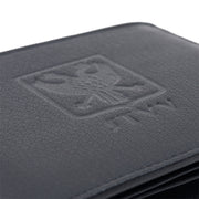 Portefeuille zwart leer met logo STVV